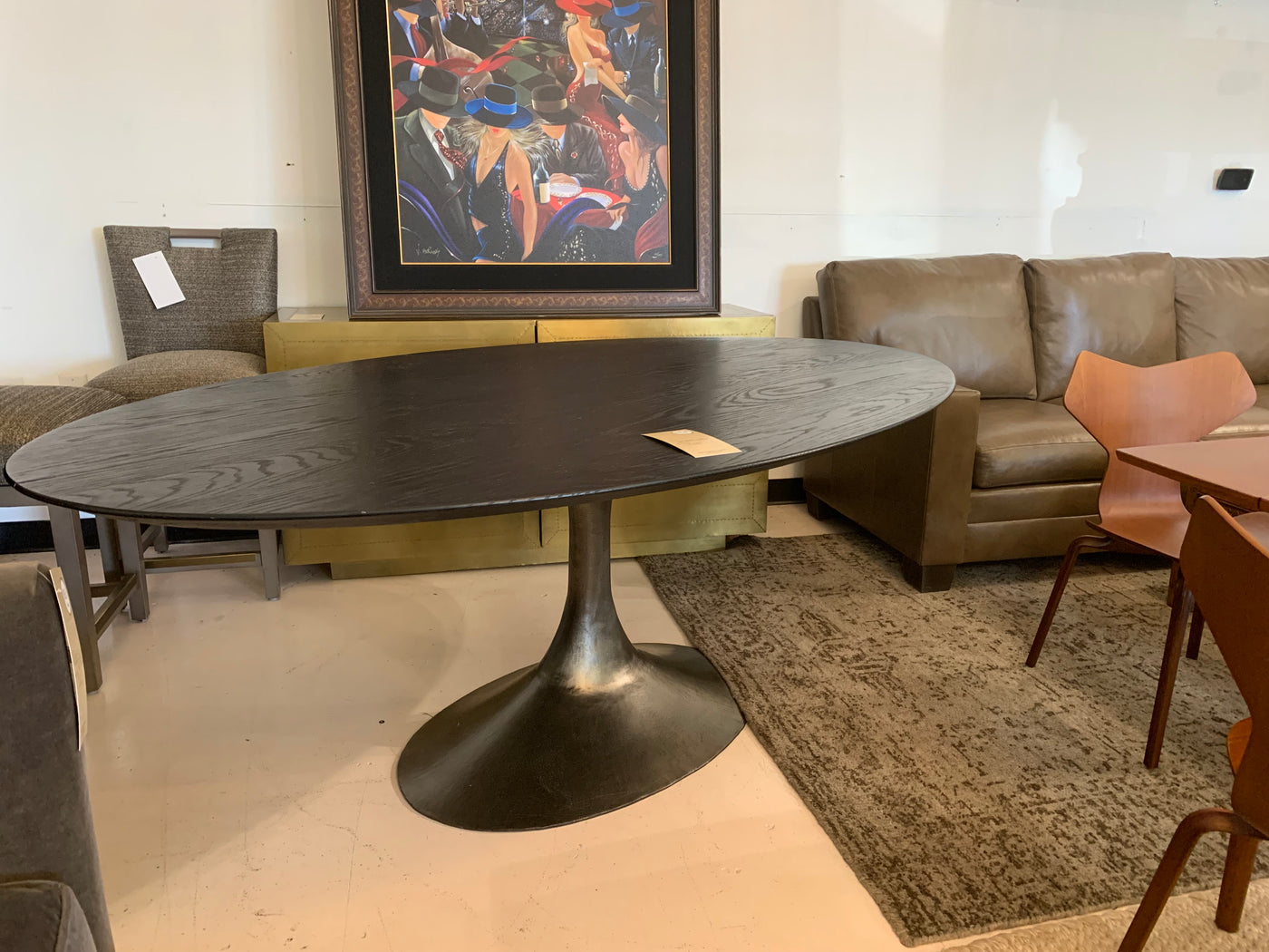 Restoration hardware aero oval dining table