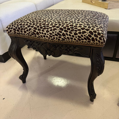 Old hickory Tannery Hair on hide vanity stool accent chair