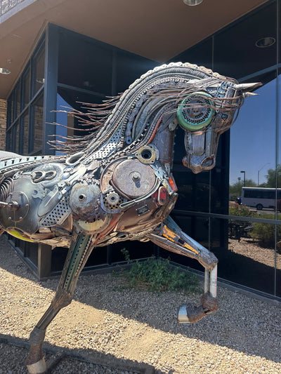 Innovation Sculpture Arabian Metal horse