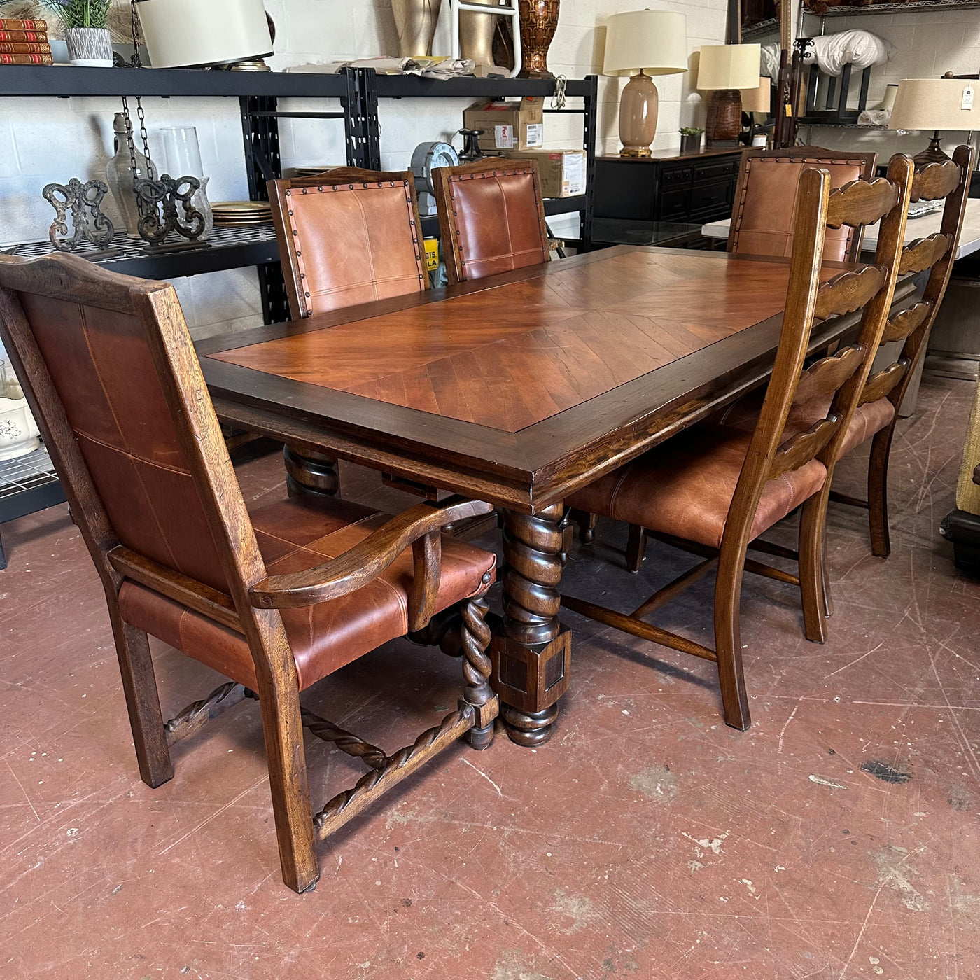 Mesquite Twist Dining Table Set