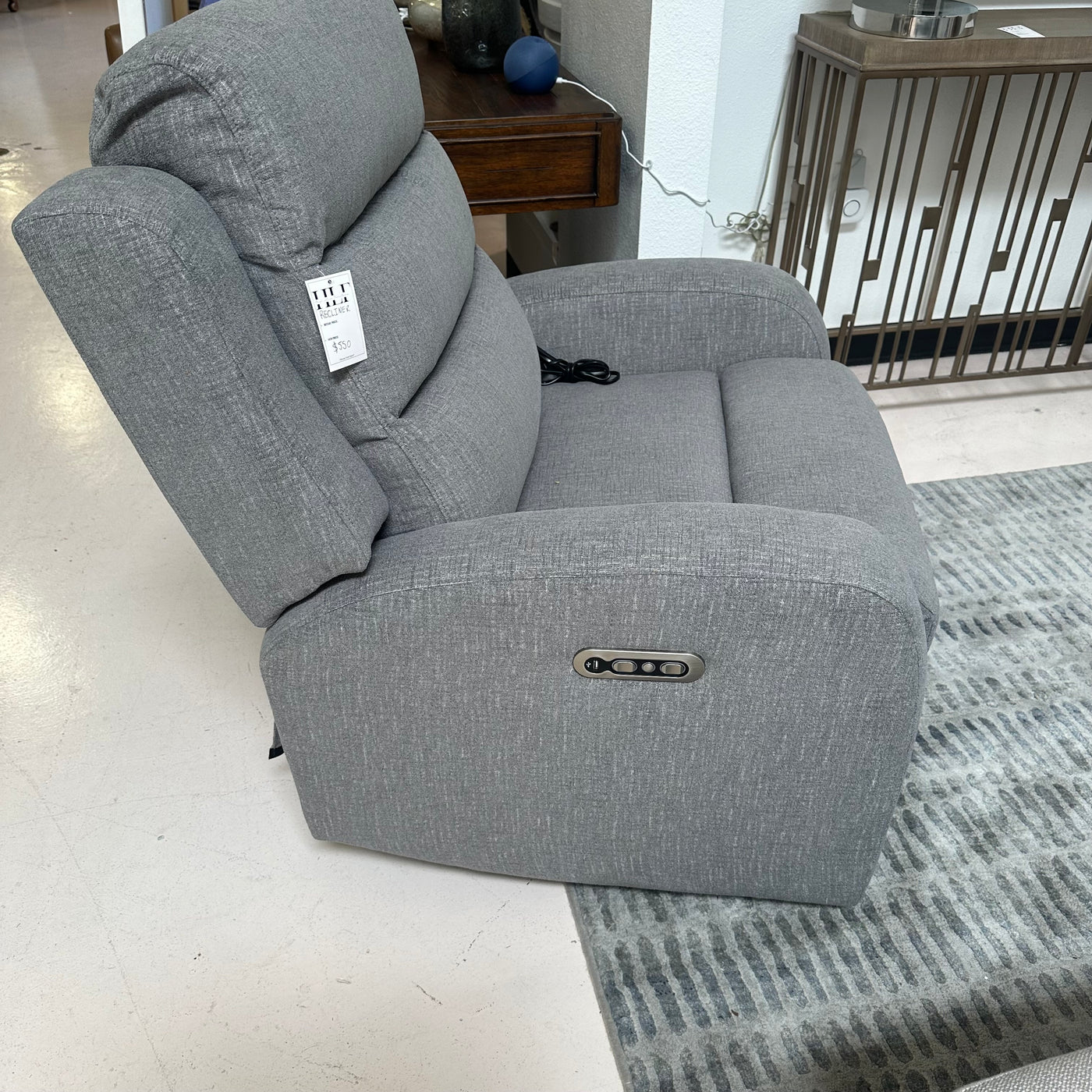 Gray Recliner Accent Chair
