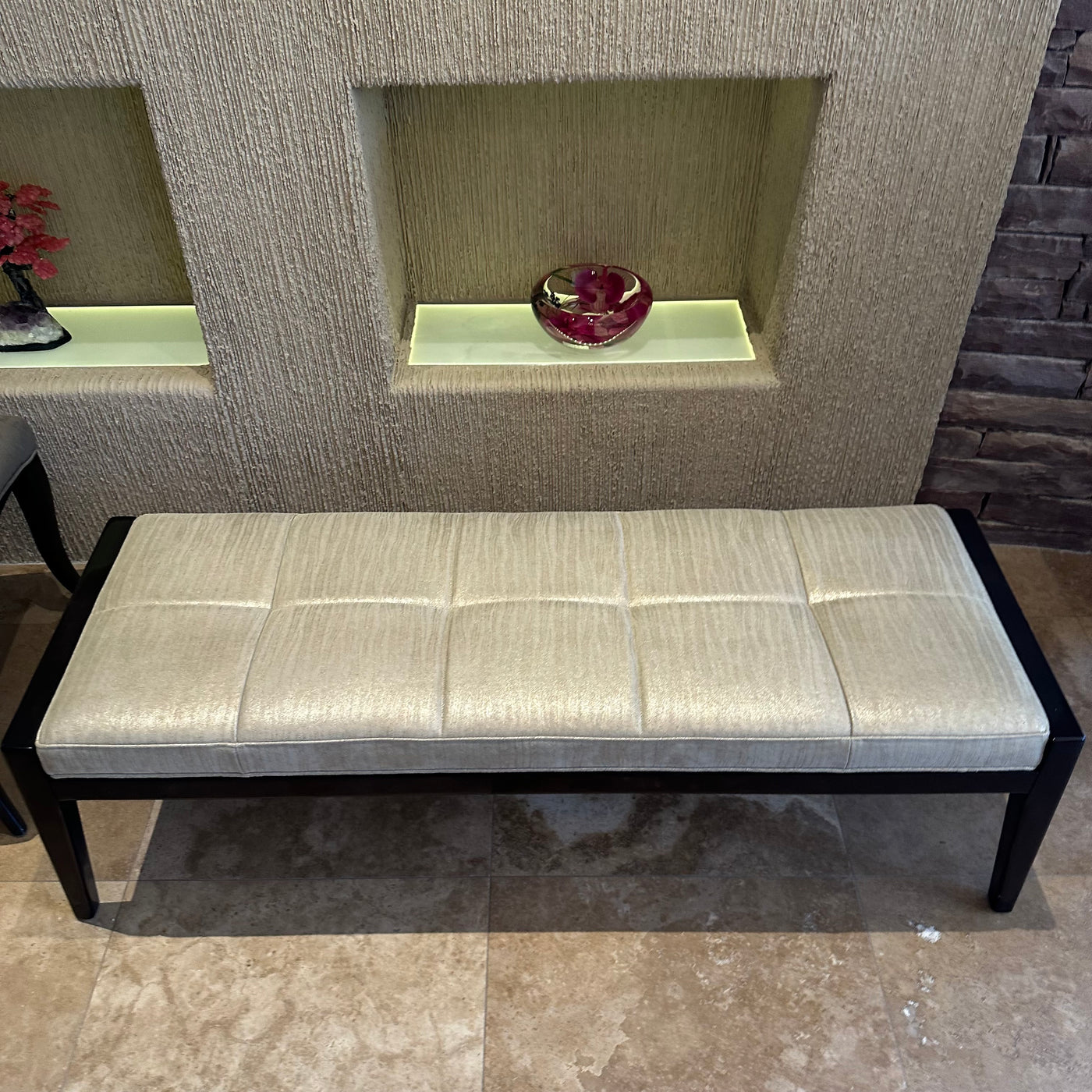 Hancock and Moore Ascari Bench in Shimmer Leather