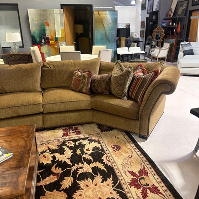 renee cazares  goose down sectional sofa