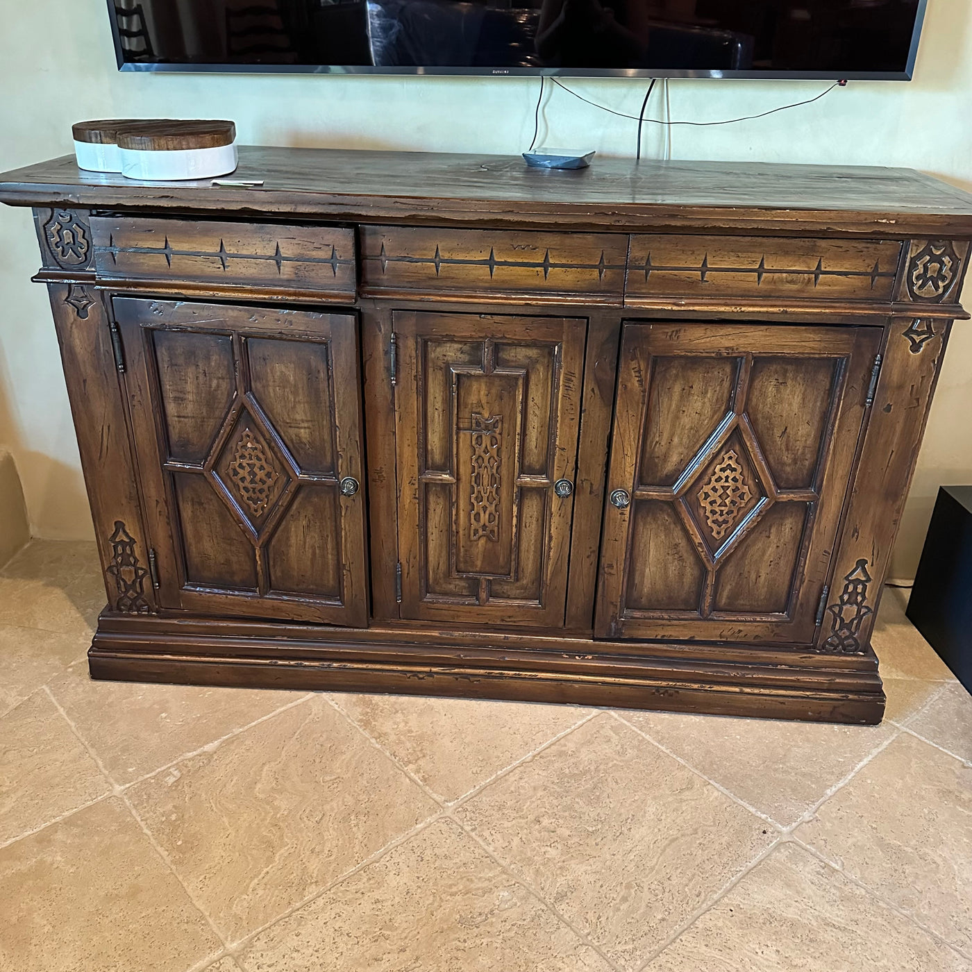 Wood credenza