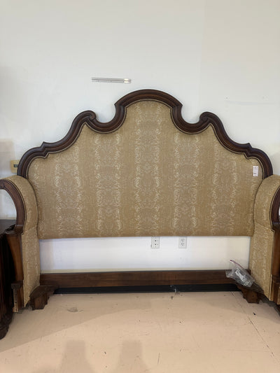 Century King Upholstered Bed