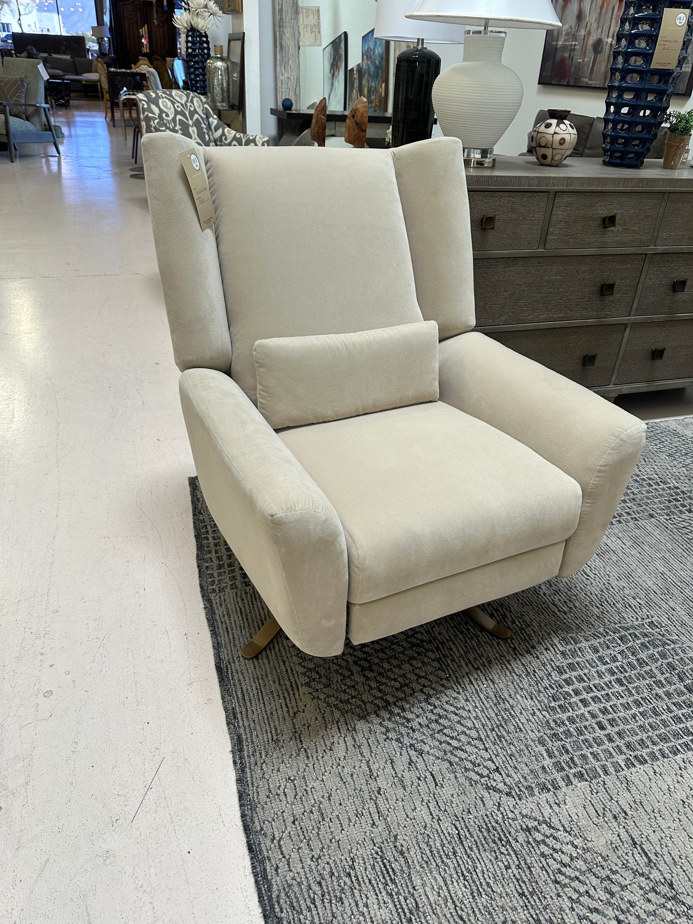 Restoration Hardware Luke Luxe Recliner Velvet