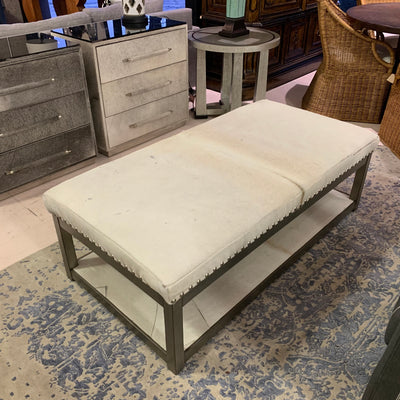Cowhide Ottoman