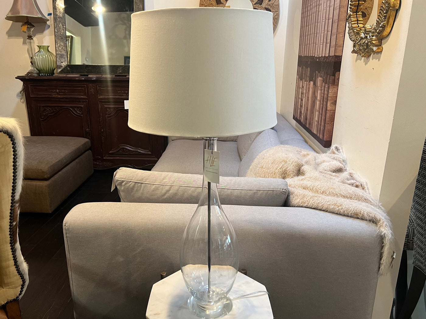 Contemporary Glass Table Lamp