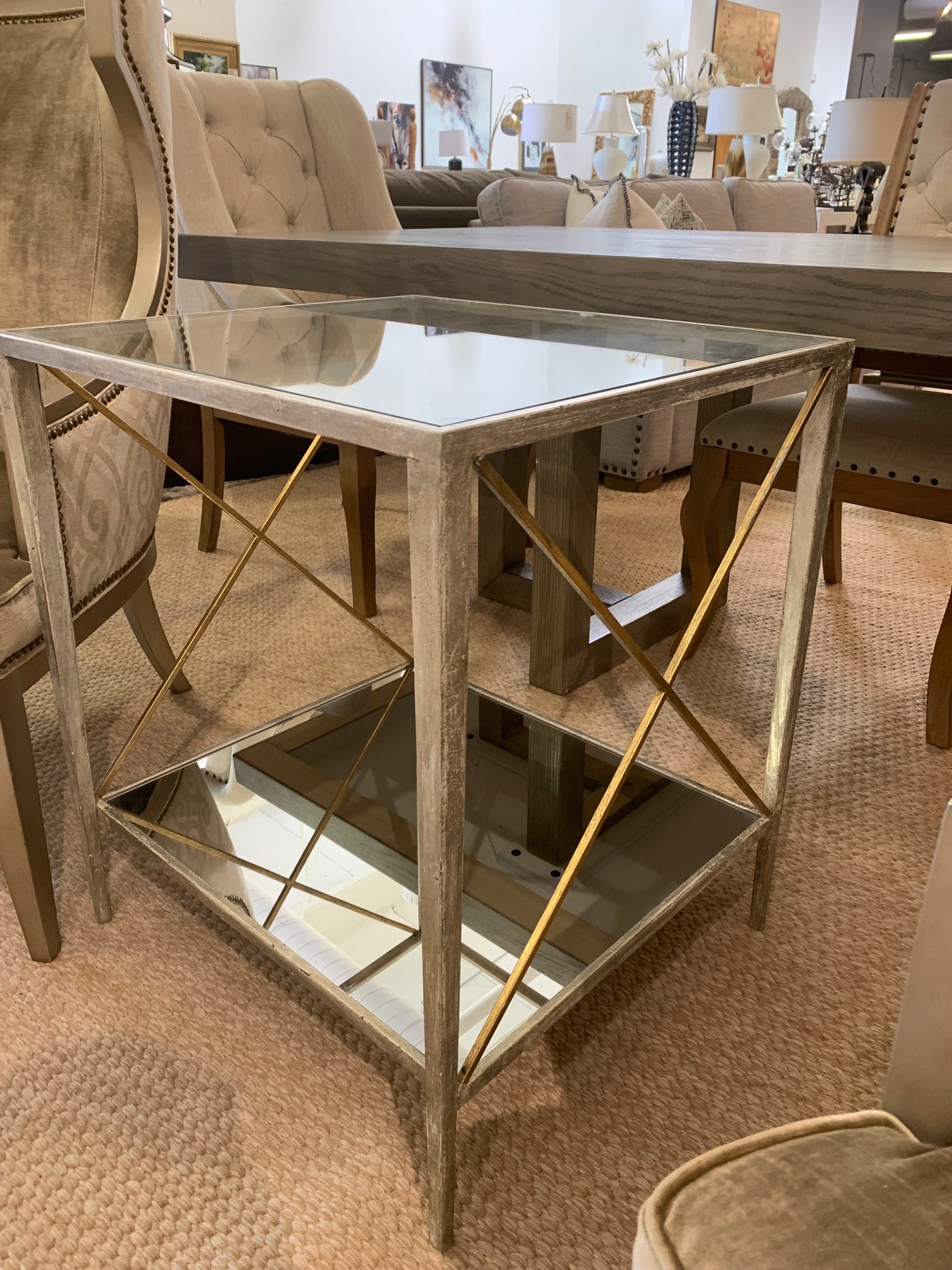 Glass End Table