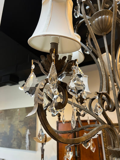 Traditional Iron 9 Light Chandelier