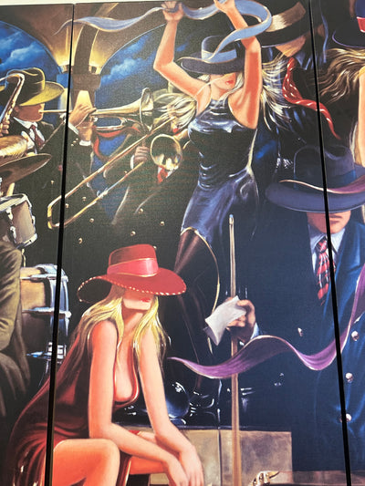 Victor Ostrovsky "End Game" Triptych Artwork