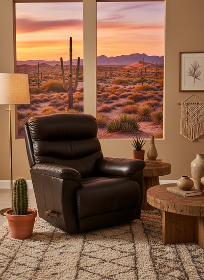 Lazy Boy Joshua rocking leather recliner