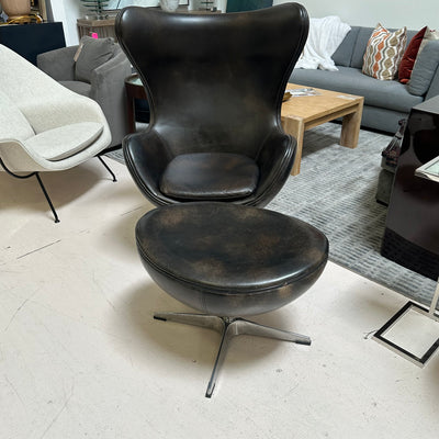 Restoration Hardware Copenhagen Chair and Ottoman