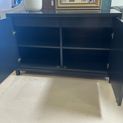 Kravet  Lotus blue cabinet