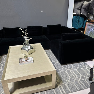 Grass Cloth Coffee Table