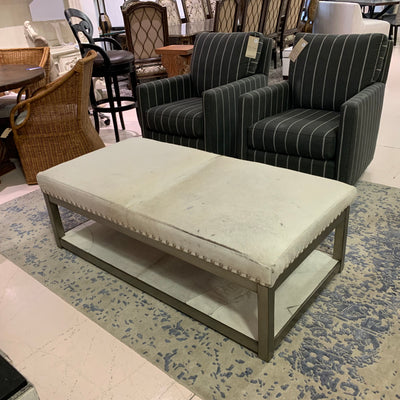 Cowhide Ottoman