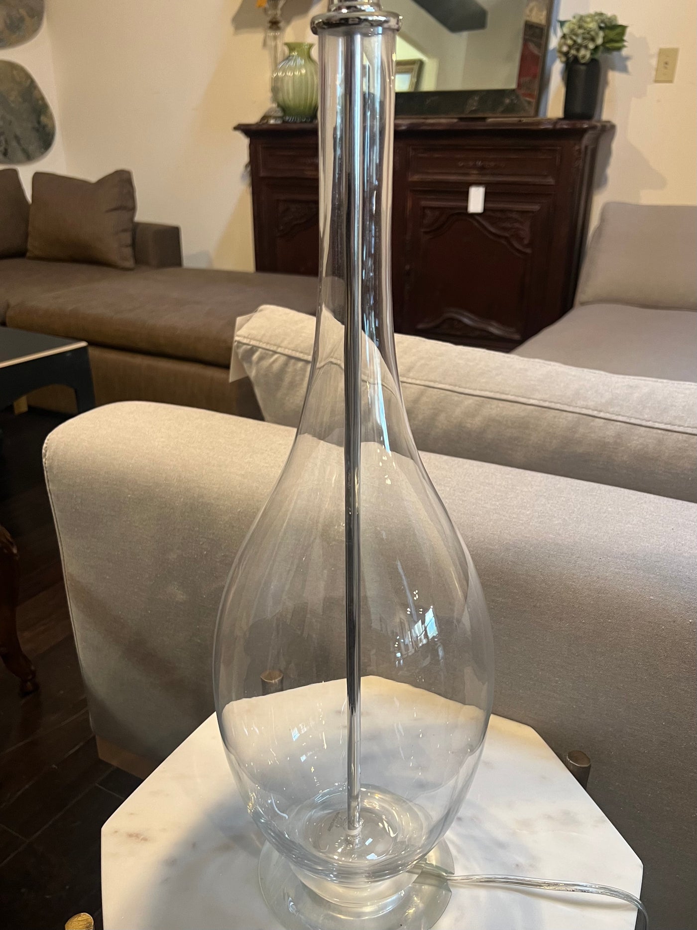 Contemporary Glass Table Lamp