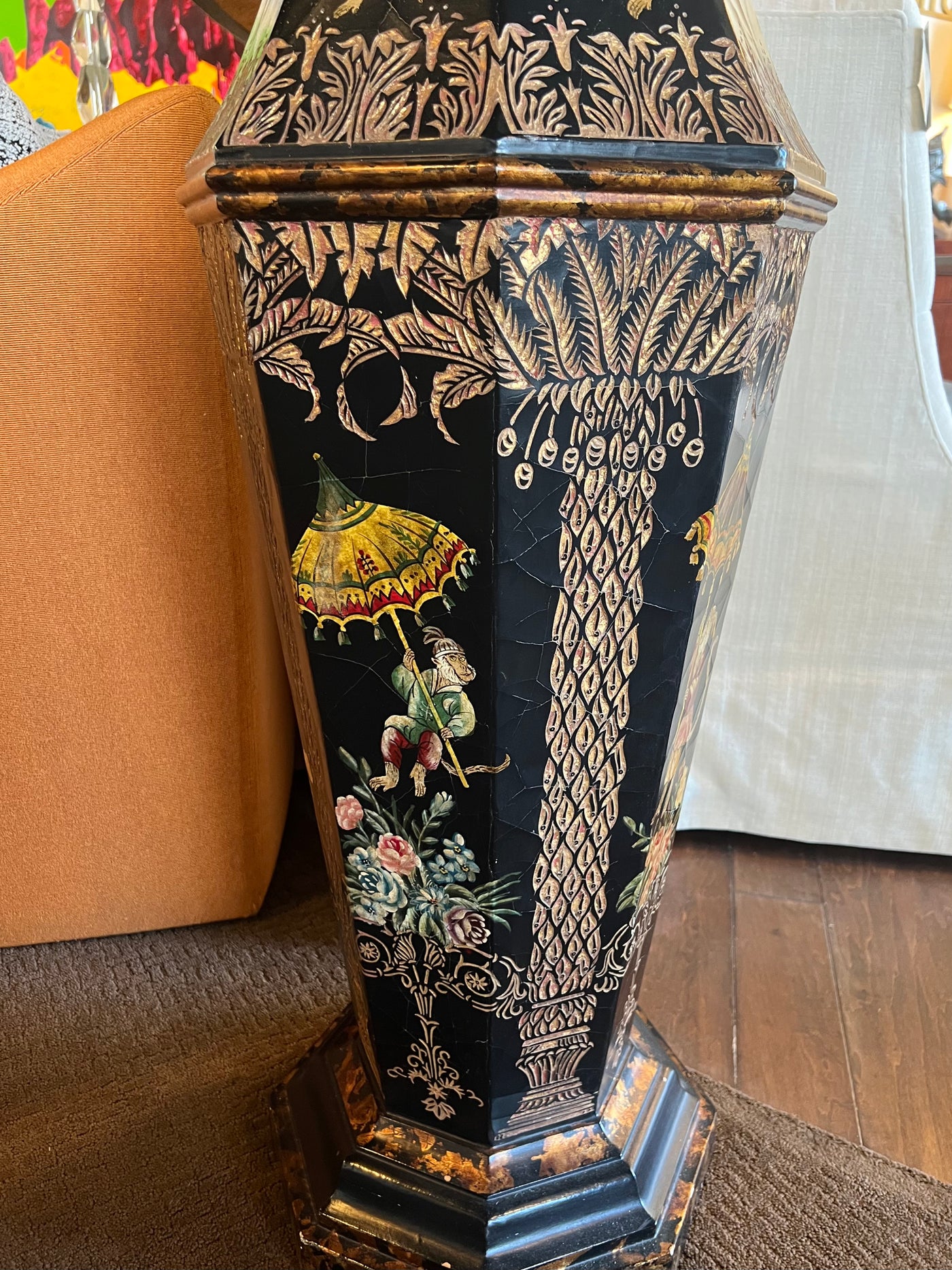 Maitland Smith Painted Pedestal