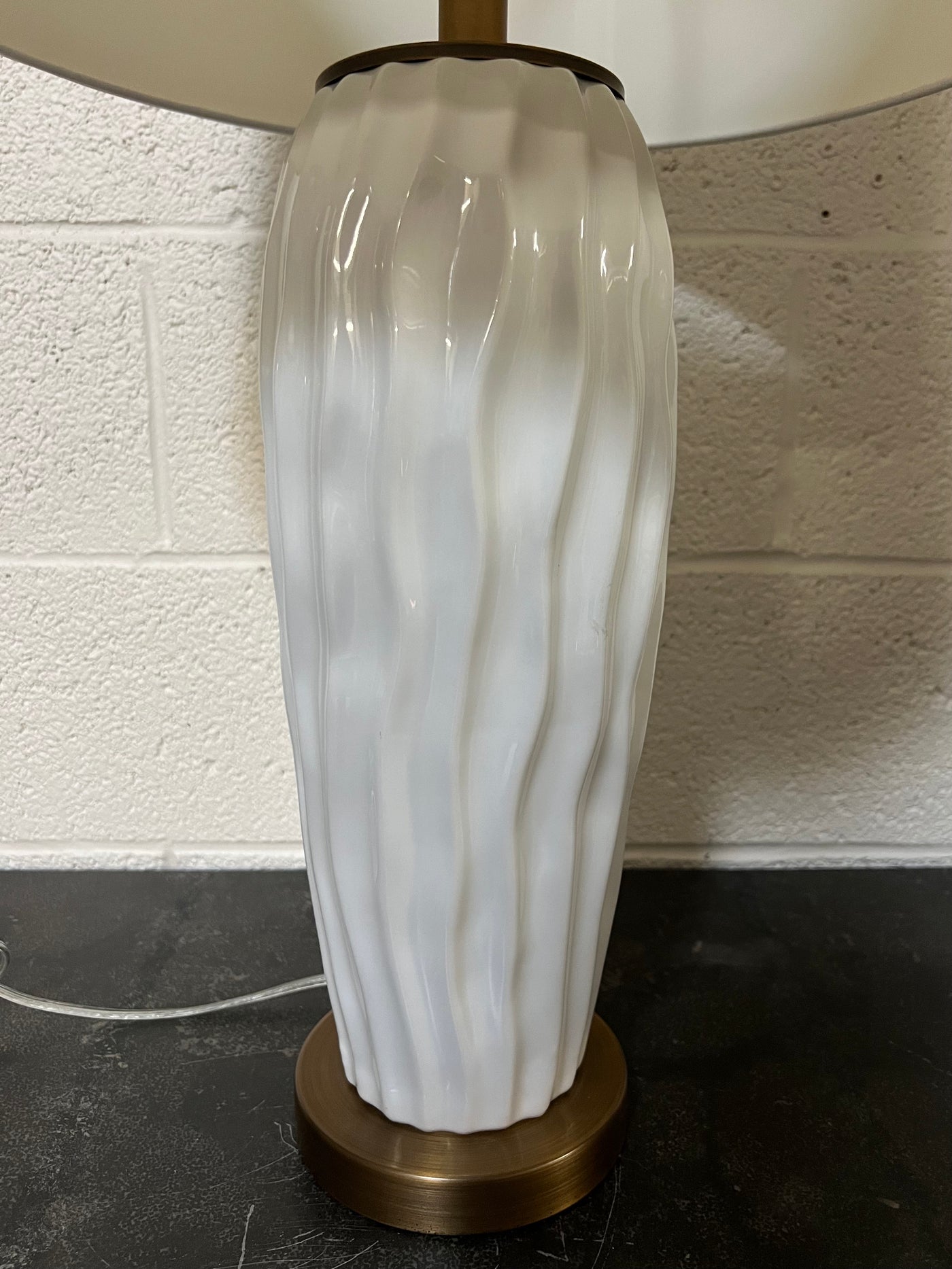 Currey & Company Hala White Ceramic Table Lamp