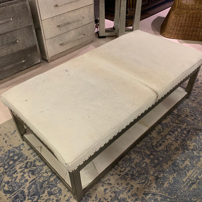 Cowhide Ottoman