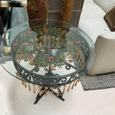 Decorative Glass End Table