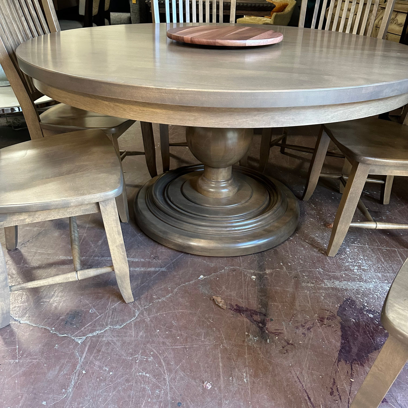 Canadel 60” Round Dining Table and Chairs