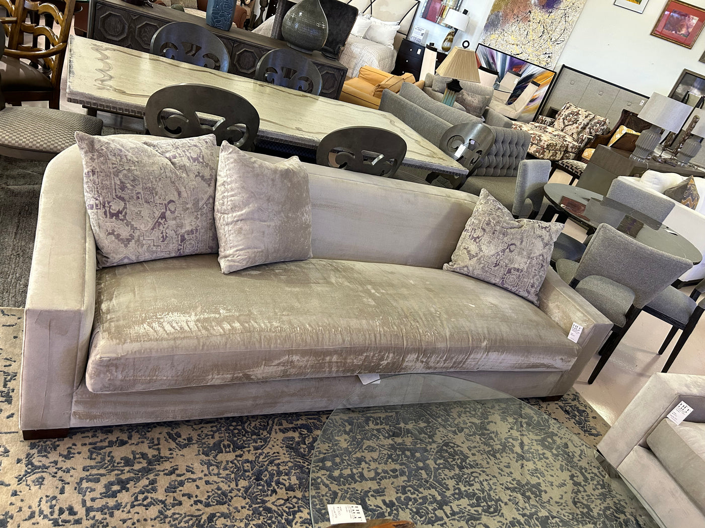 Ralph Lauren Tremont velvet sofa