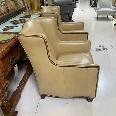 Henredon Nailhead Leather Accent Chair