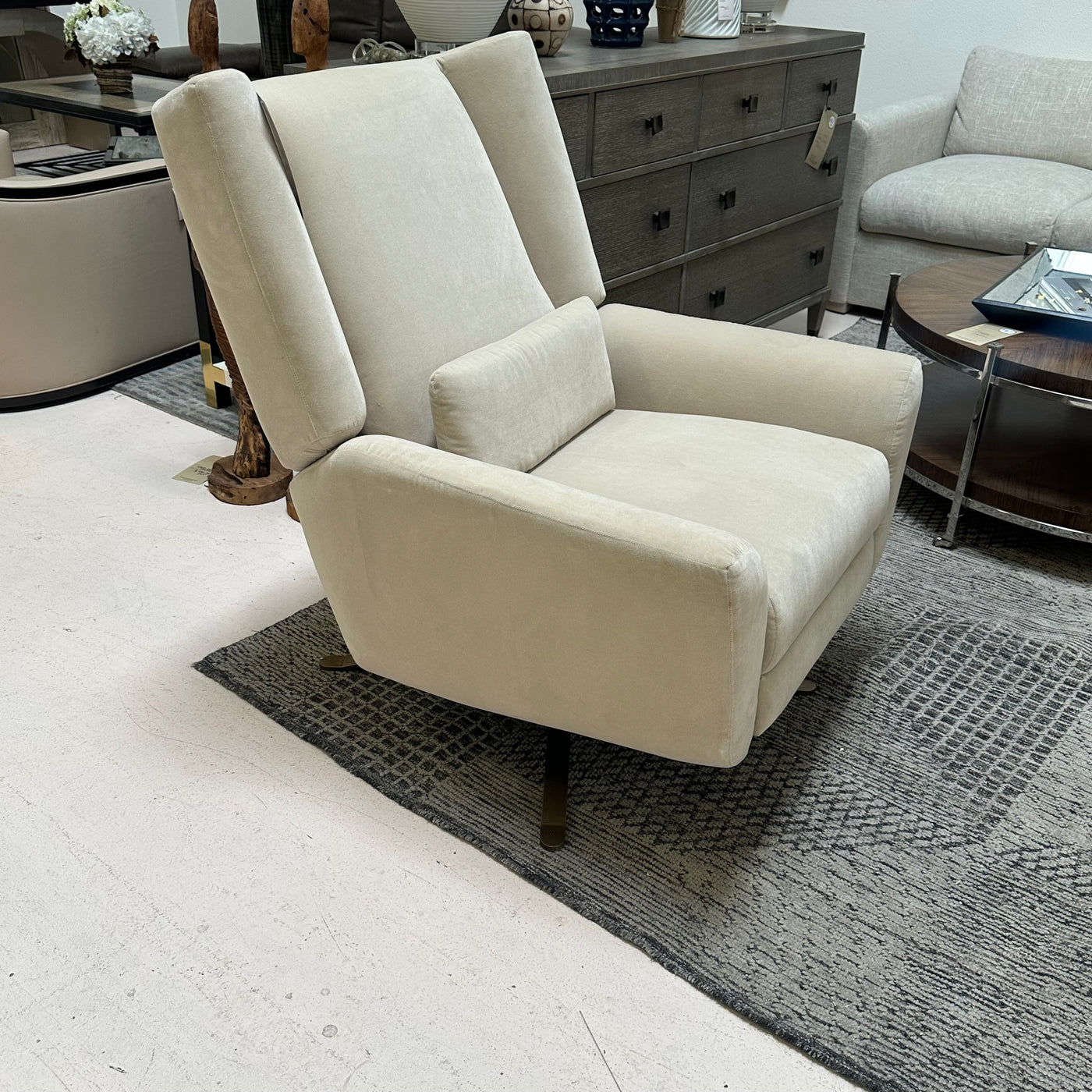 Restoration Hardware Luke Luxe Recliner Velvet