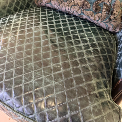 Paul Robert Leather Wingback Chairs