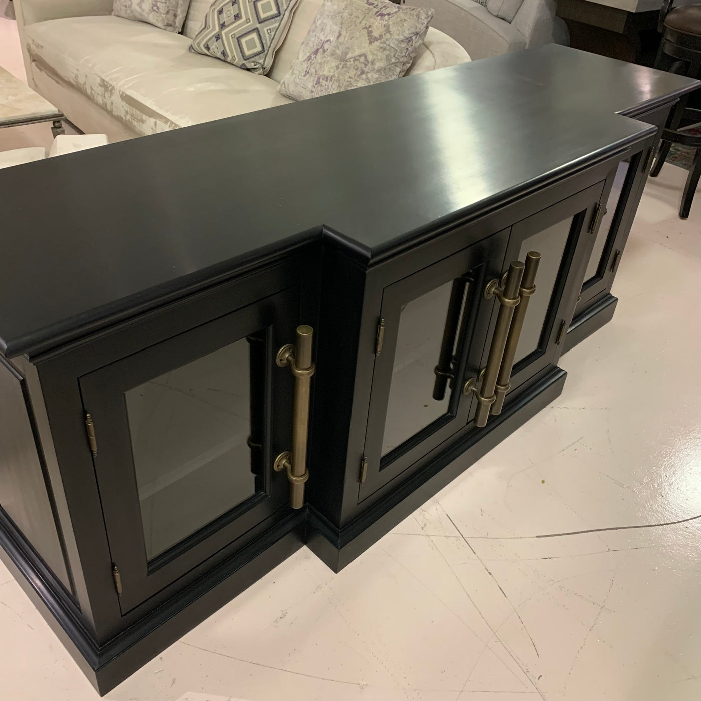 Restoration Hardware English Brass Media Console