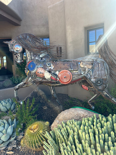 Innovation Sculpture Arabian Metal horse