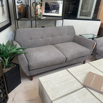 New MCM gray sofa and chair