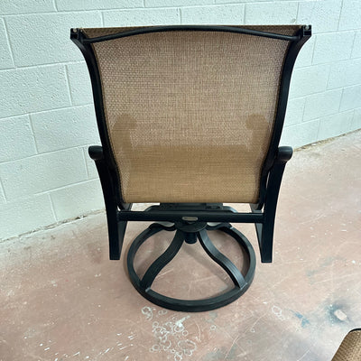 Mallin Georgetown Sling  Swivel Chair and Ottoman