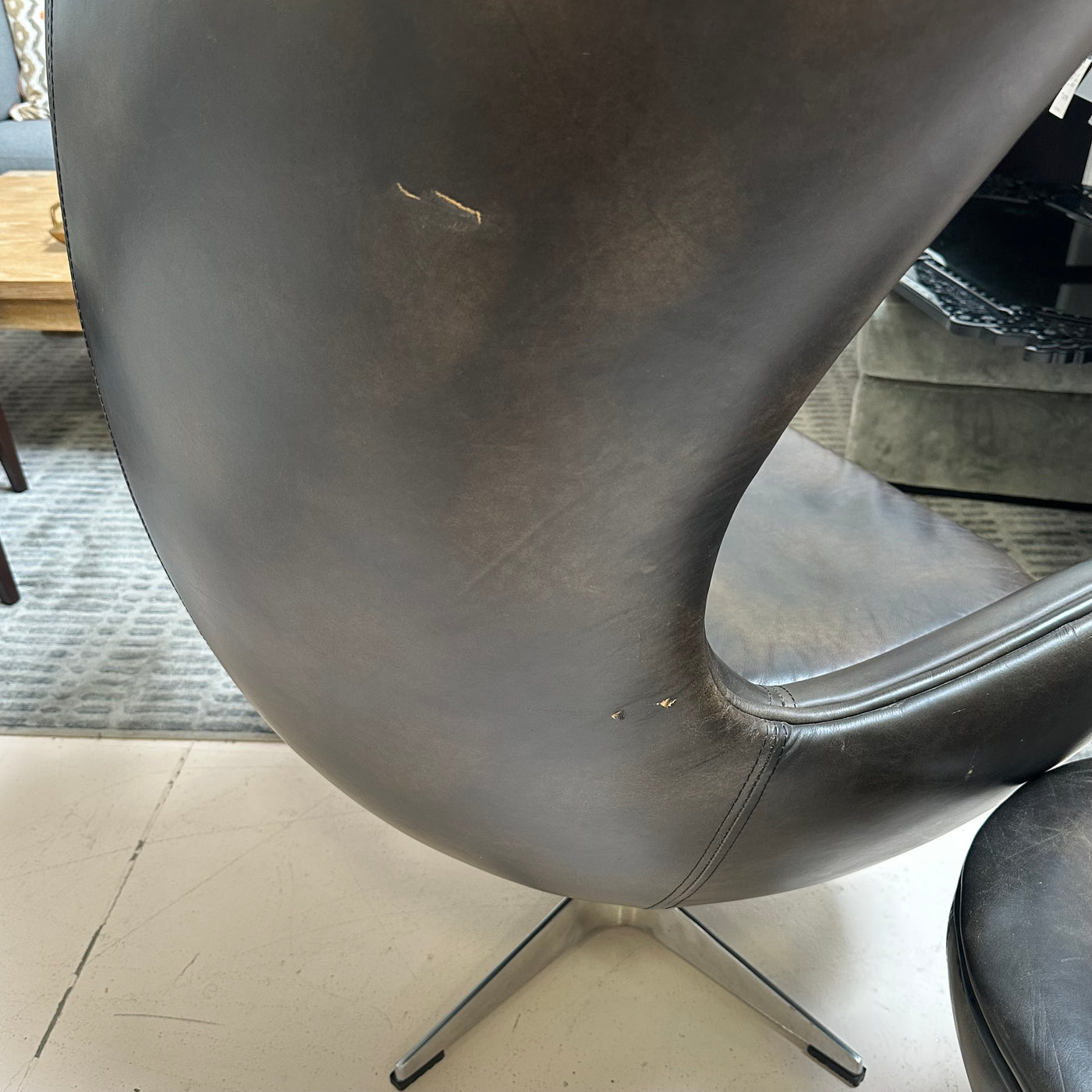 Restoration Hardware Copenhagen Chair and Ottoman