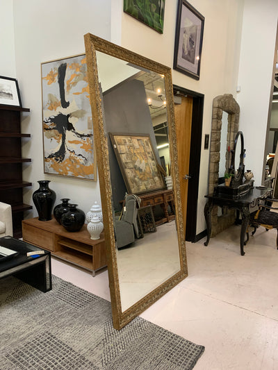 Large Gold Framed Floor Mirror