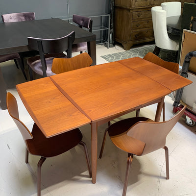 MCM Wood Dining Table and 4 Chair Set Arne Jacobson for Fritz Hansen