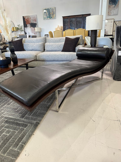 Domicile Decca Chaise Leather Lounge