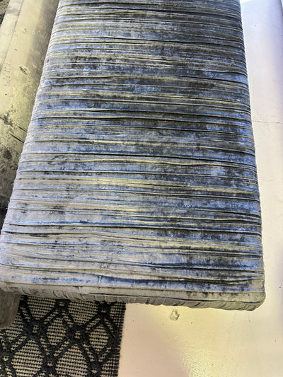 Custom Pleated Velvet bench