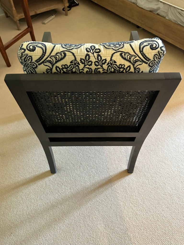 Meredith Baer Black Cane Accent Chair - 2 Available