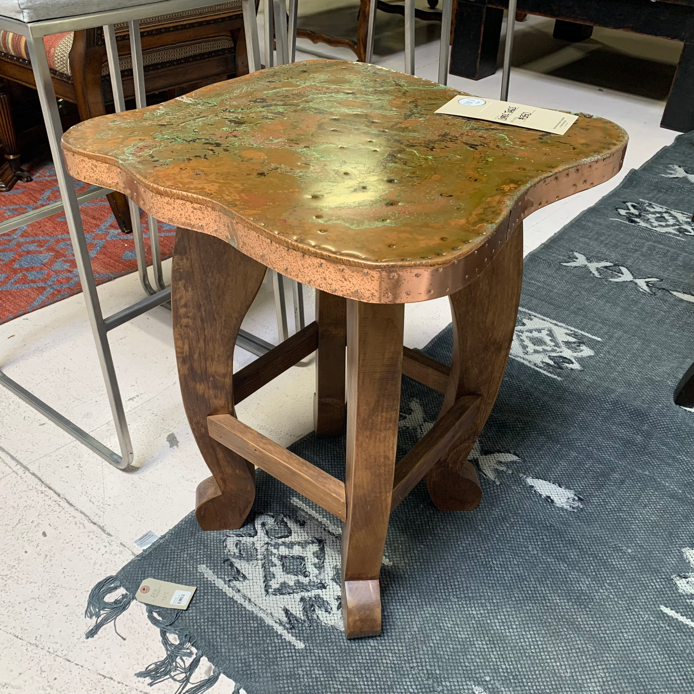 Copper End Table