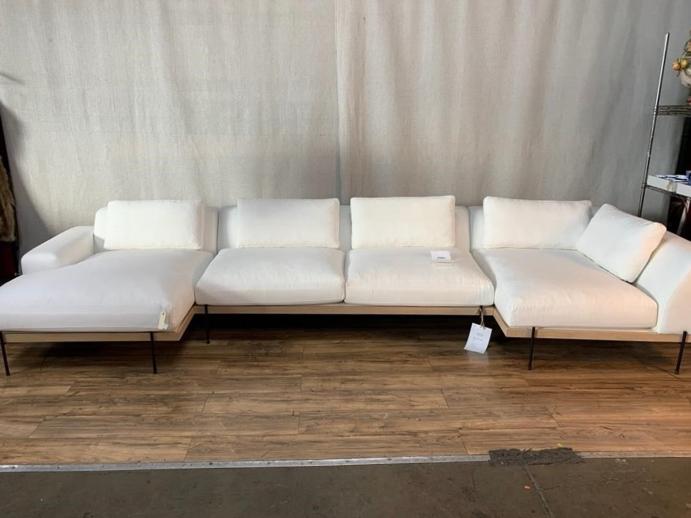 Faustine Furniture Catalina White Sectional