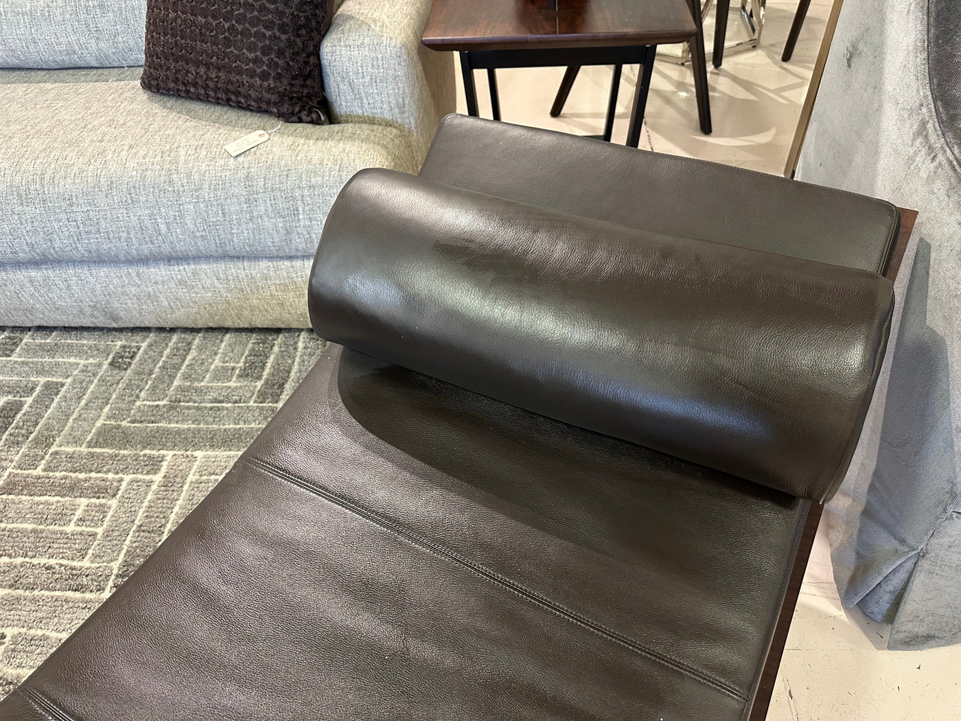 Domicile Decca Chaise Leather Lounge