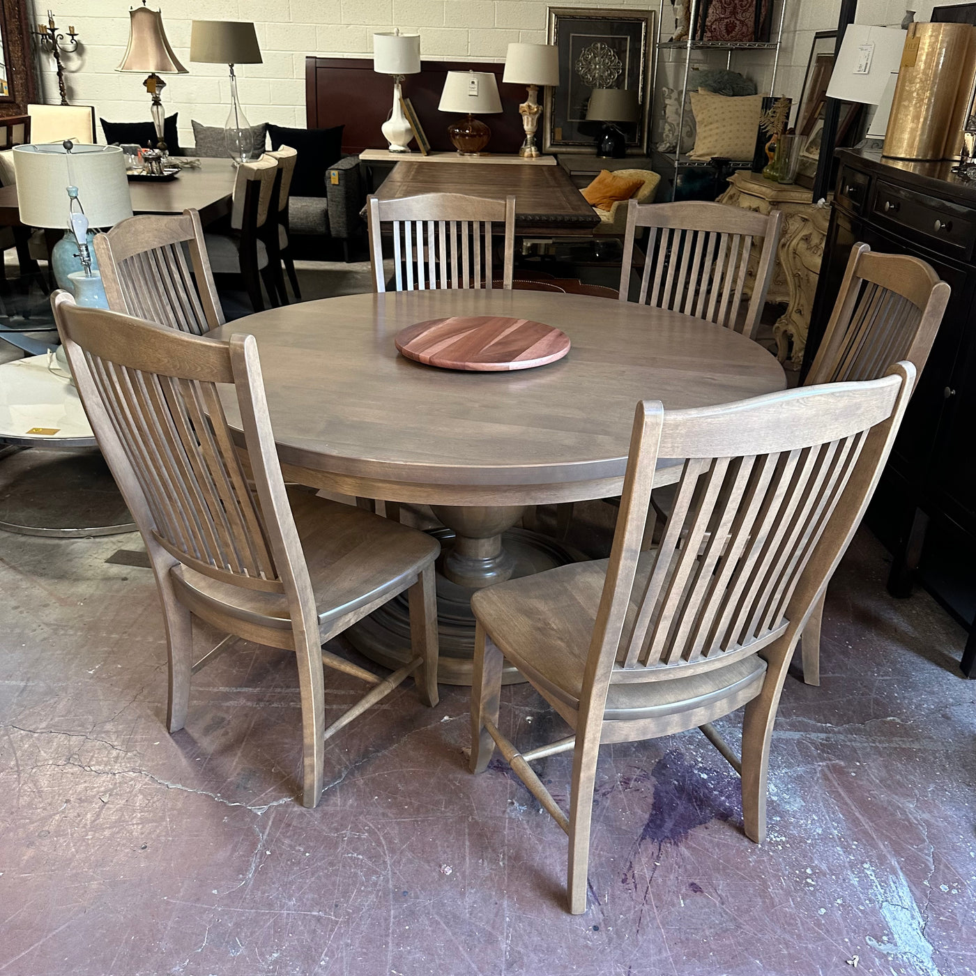 Canadel 60” Round Dining Table and Chairs