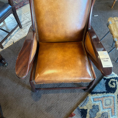 Hancock and Moore Boomerang Leather Accent Chair