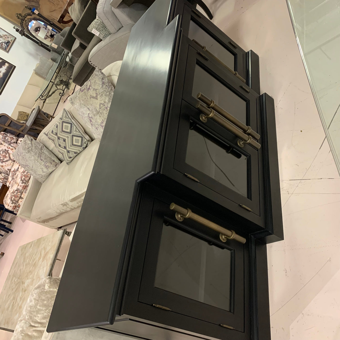 Restoration Hardware English Brass Media Console