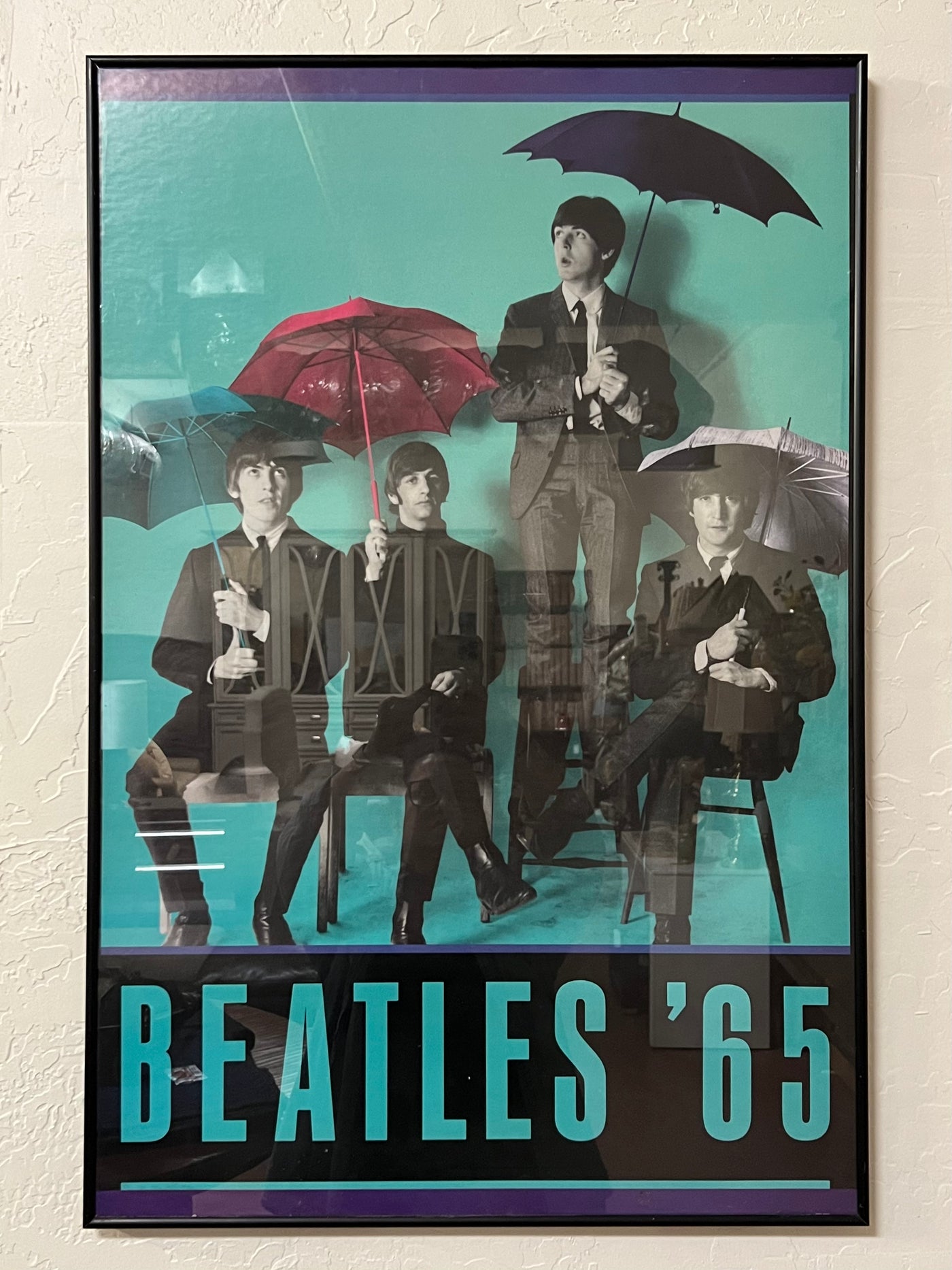 Original Apple Corp 1965 Beatles Poster