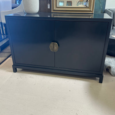 Kravet  Lotus blue cabinet