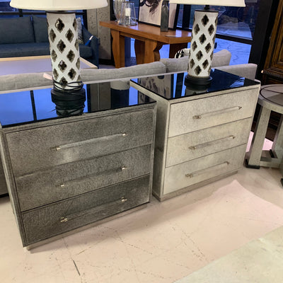 Bernhardt Cowhide Night Stands