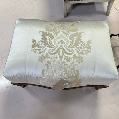 Marge Carson Custom Silk ottoman